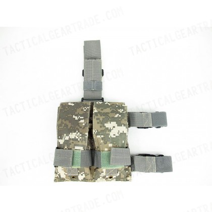 Double Magazine Drop Leg Pouch Digital ACU Camo