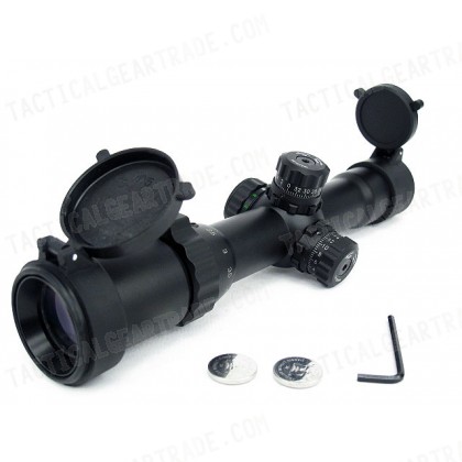 1.5-4x30 Red/Green/Blue Illuminated Long Relief CQB Rifle Scope