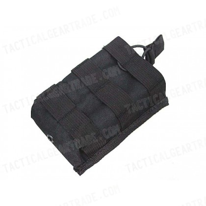 Molle Open Top Magazine/Walkie Talkie Pouch Black