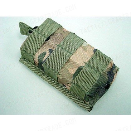 Molle Open Top Magazine/Walkie Talkie Pouch Multi Camo