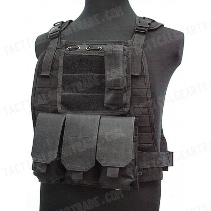 US Marine Assault Molle Plate Carrier Vest Black