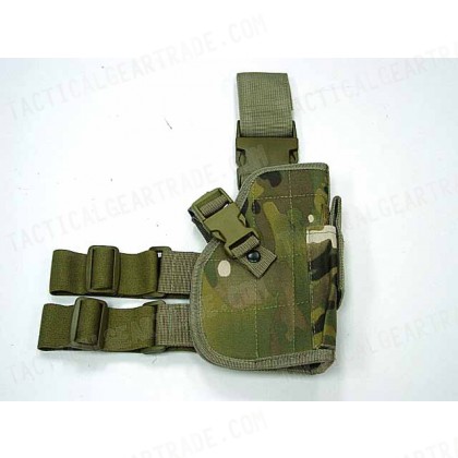 Tactical Drop Leg Pistol Holster Multi Camo