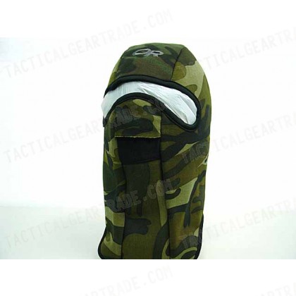 Balaclava Hood 1 Hole Head Face Warmskin Mask Camo Woodland