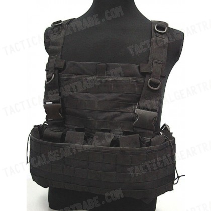 USMC Molle Hydration Combat Carrier Vest Black