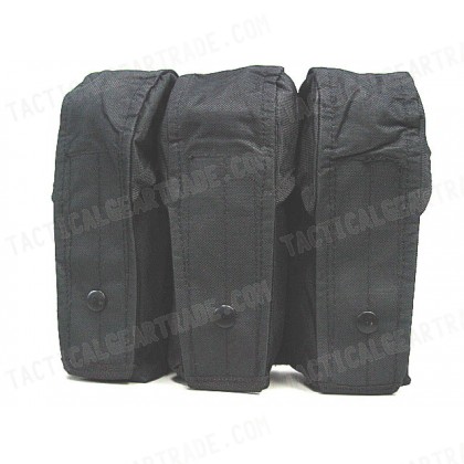 Airsoft Molle Triple AK Magazine Pouch Black