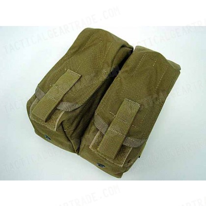 Flyye 1000D Molle Double AK Magazine Pouch Coyote Brown