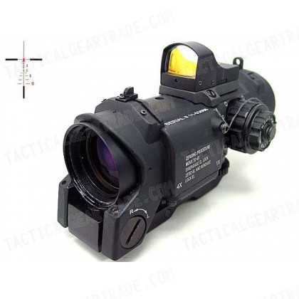 4x Elcan SpecterDR Type Red Dot Scope w/OP Dot Sight Black