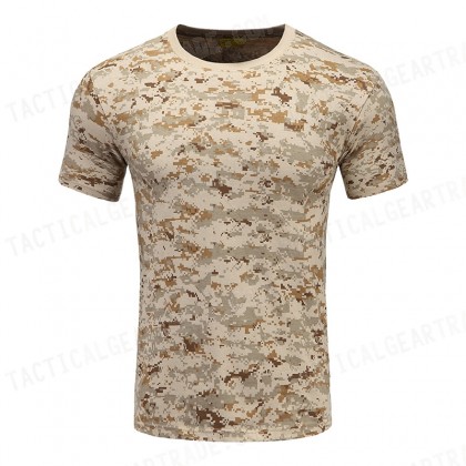 Camouflage Short Sleeve T-Shirt Digital Desert Camo