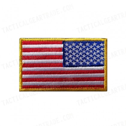 US United States USA Reverse Flag Velcro Patch