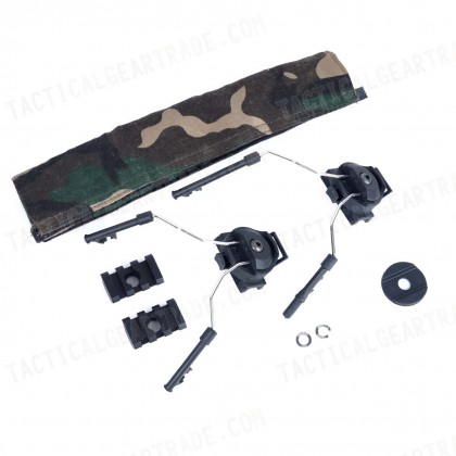 Z-Tactical Helmet Rail Adapter Set for Comtac I/II Headset Black