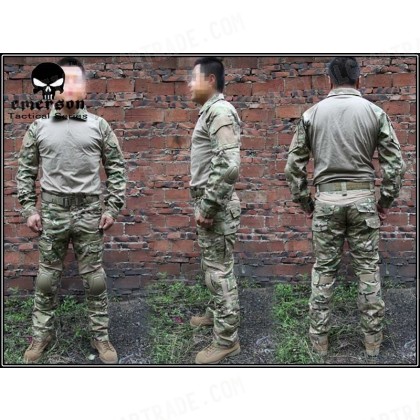 EMERSON Military Airsoft Paintball Combat Shirt & Pants Set Multicam MC