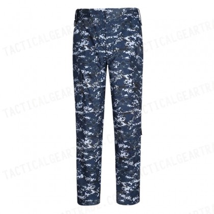 US Navy Blue Digital ACU Style Pants Digital Navy Blue Camo