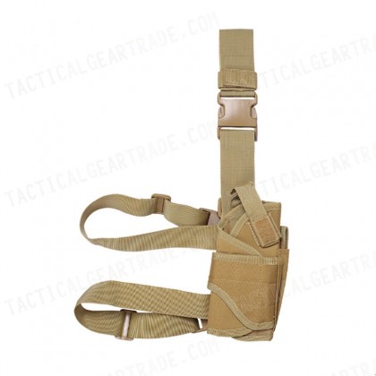 Tornado Drop Leg Thigh Pistol RH Holster Coyote Brown