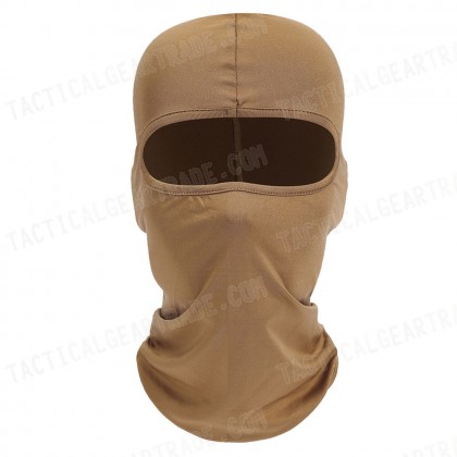 SWAT Balaclava Hood 1 Hole Head Face Mask Protector Tan Color