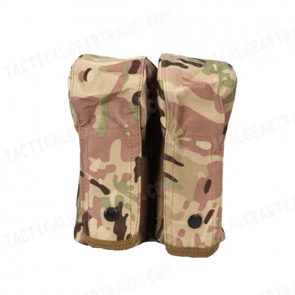 Airsoft Molle Double AK Magazine Pouch Multi Camo