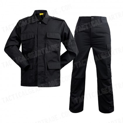 SWAT US Army Black 4 Pocket BDU Uniform Shirt Pants for $28.34