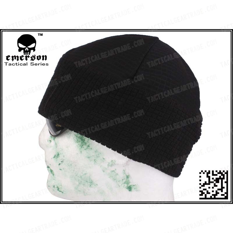 G Emerson Fleece Watch Cap with Velcro Attatchement ( BK )