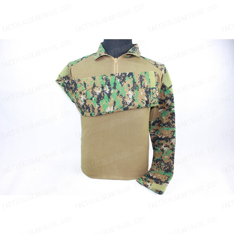 Tactical Combat Shirt Type B Digital Camo Woodland