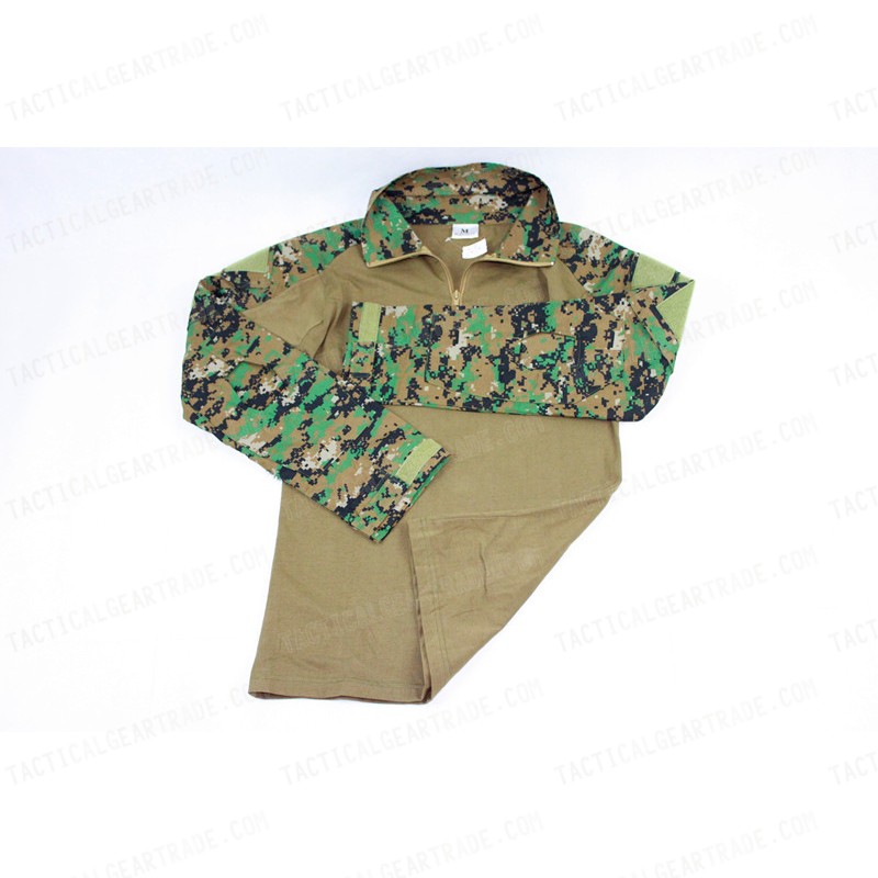 Tactical Combat Shirt Type B Digital Camo Woodland