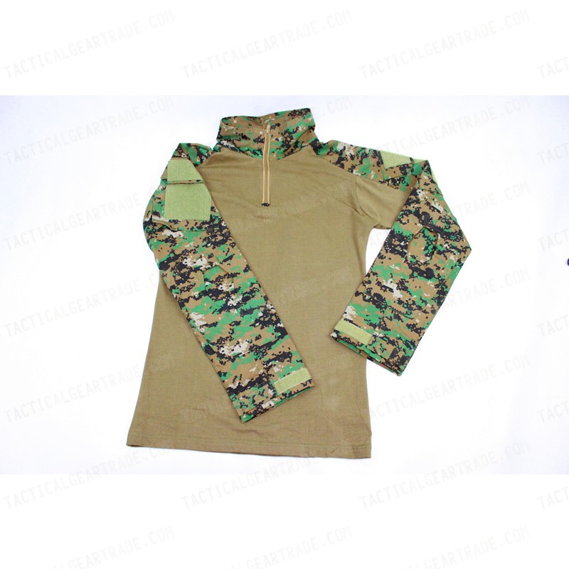 Tactical Combat Shirt Type B Digital Camo Woodland