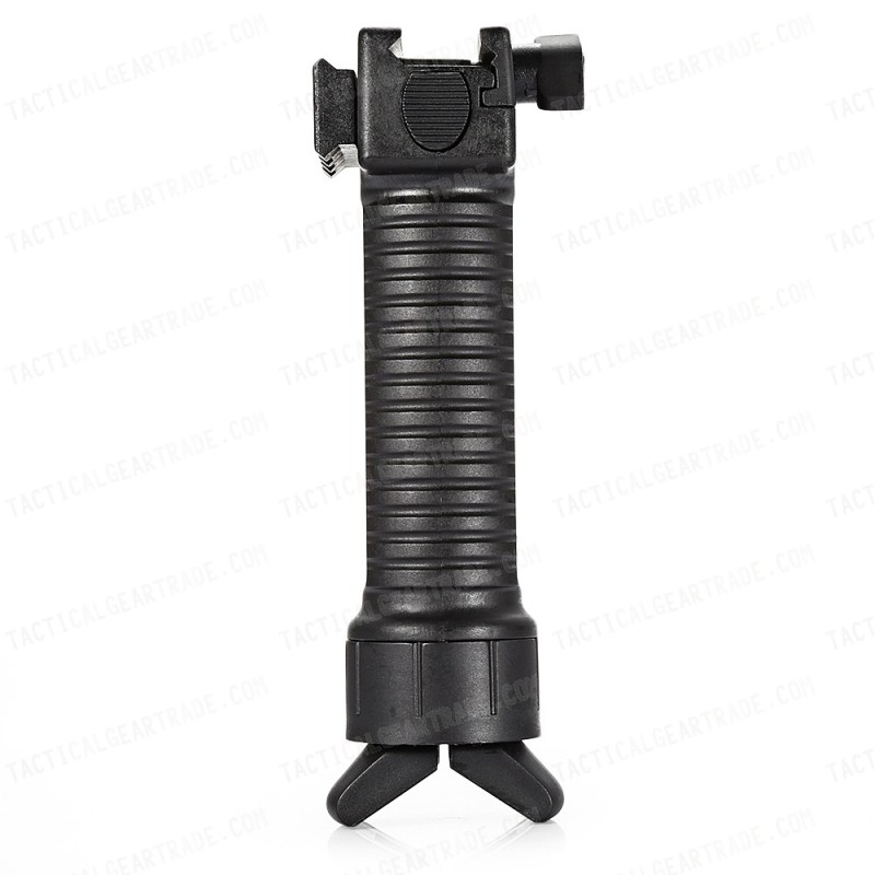 RIS Picattinny 20mm Rail Tactical Foregrip Grip w/Bipod Black