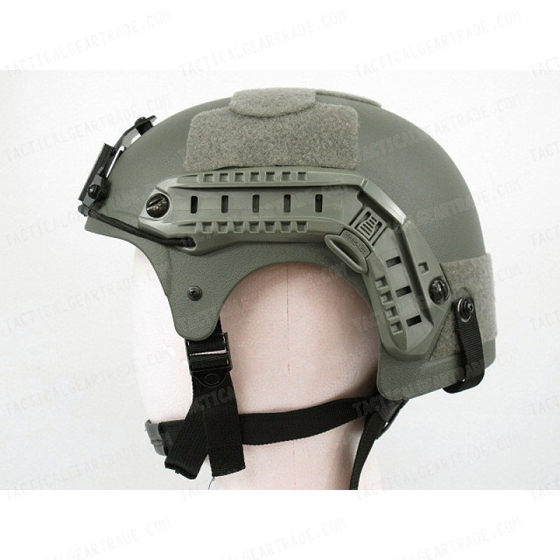 IBH Helmet with NVG Mount & Side Rail Light Grey