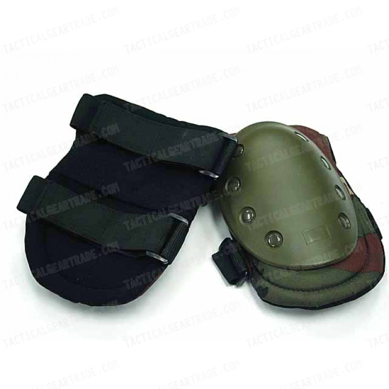 Tactical Knee & Elbow Pads Camo Woodland