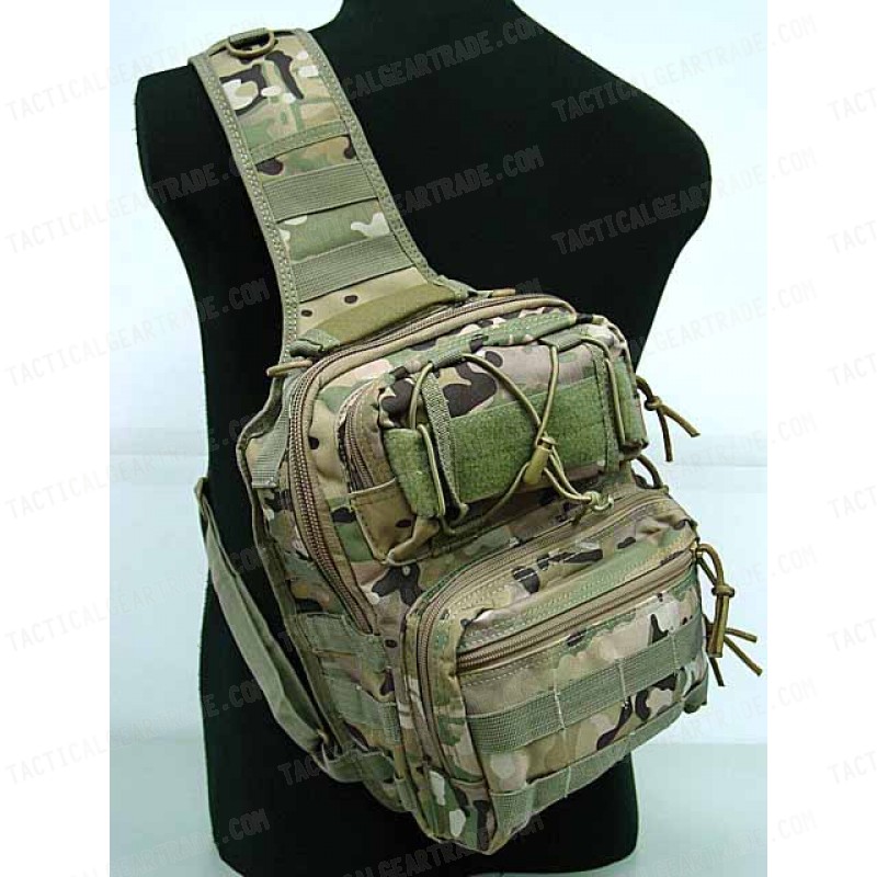 Tactical Utility Gear Shoulder Sling Bag Multi Camo M