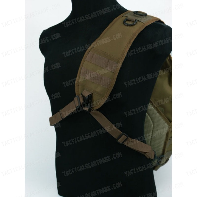 Tactical Utility Gear Sling Bag Backpack Coyote Brown L