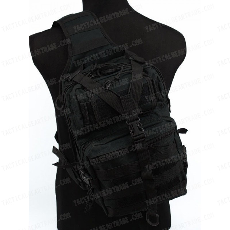 Tactical Utility Gear Sling Bag Backpack Black L