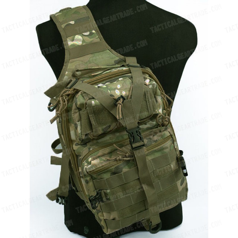 Tactical Utility Gear Sling Bag Backpack Multi Camo L