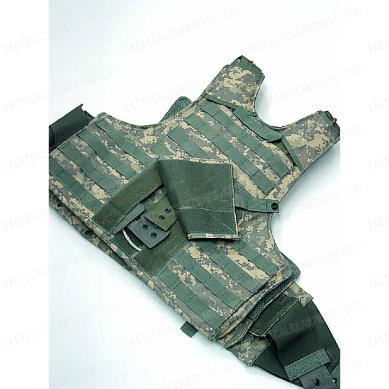 Molle Combat Strike Plate Carrier CIRAS Vest Digital ACU Camo