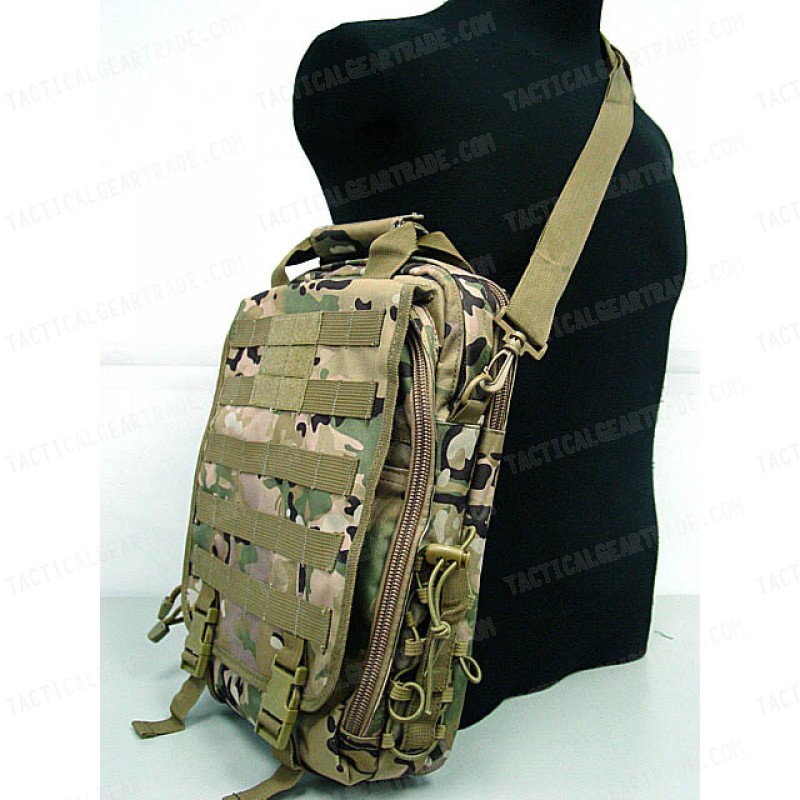 Molle Utility Shoulder Bag Notebook Case Multi Camo