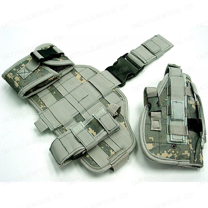 Component Molle Drop Leg Pistol Holster Digital ACU Camo