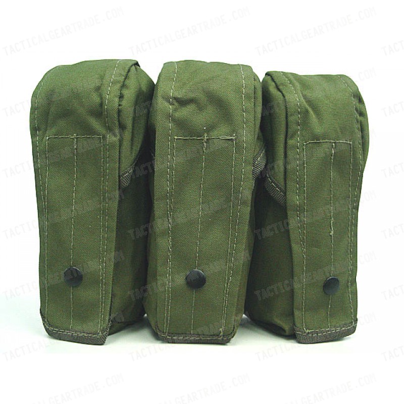 Airsoft Molle Triple AK Magazine Pouch OD