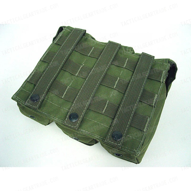 Airsoft Molle Triple AK Magazine Pouch OD