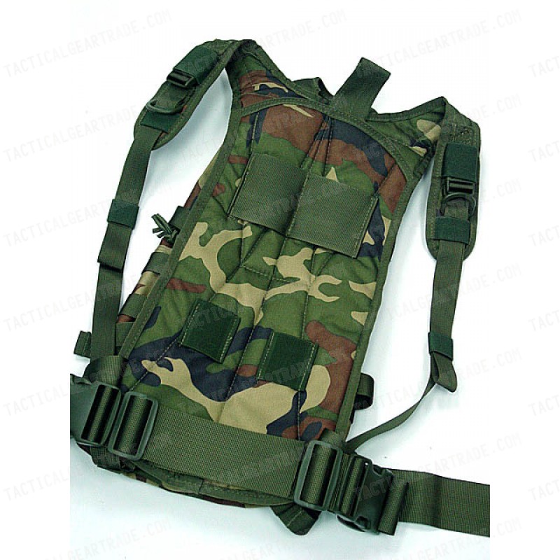 Tactical Utility Molle 3L Hydration Water Backpack Camo Woodland