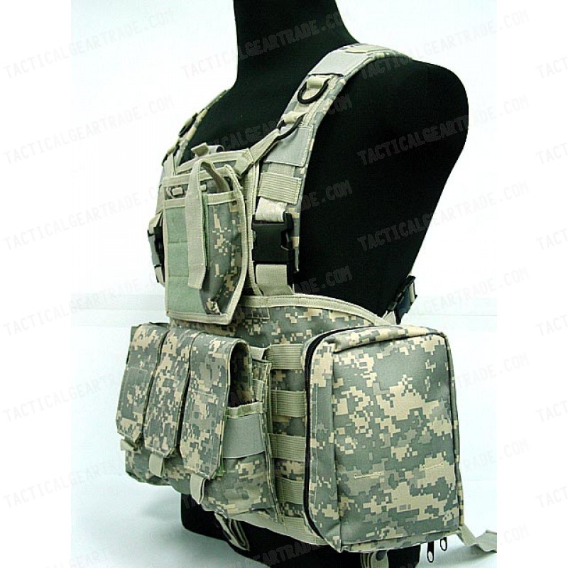 FSBE LBV Load Bearing Molle Assault Vest Digital ACU Camo