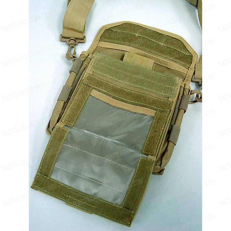 Molle Combat Admin Map ID Pouch Sling Bag Coyote Brown for $15.74