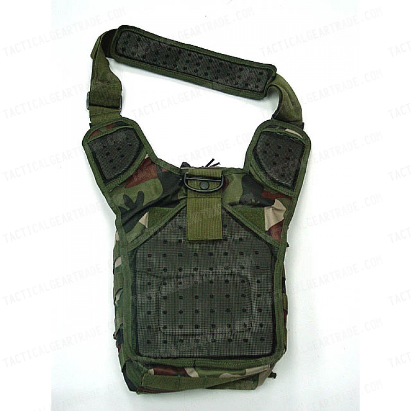 Multi Purpose Molle Gear Shoulder Bag Camo Woodland