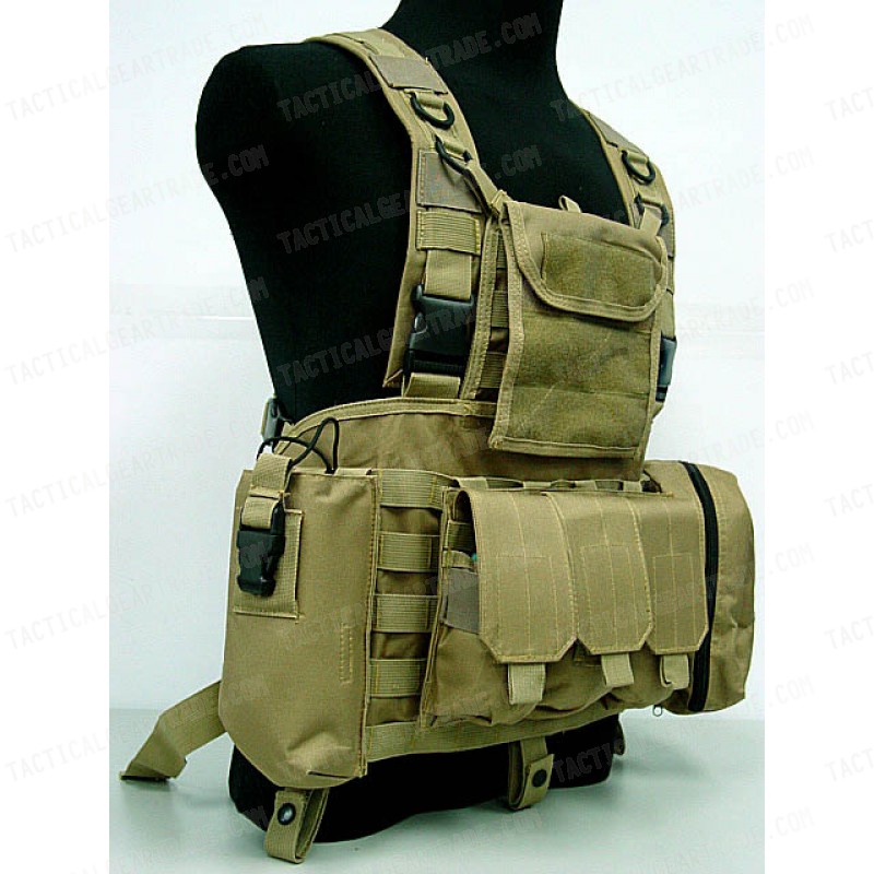 FSBE LBV Load Bearing Molle Assault Vest Coyote Brown