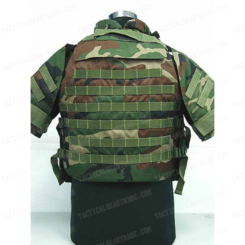 OTV Body Armor Carrier Tactical Vest Camo Woodland