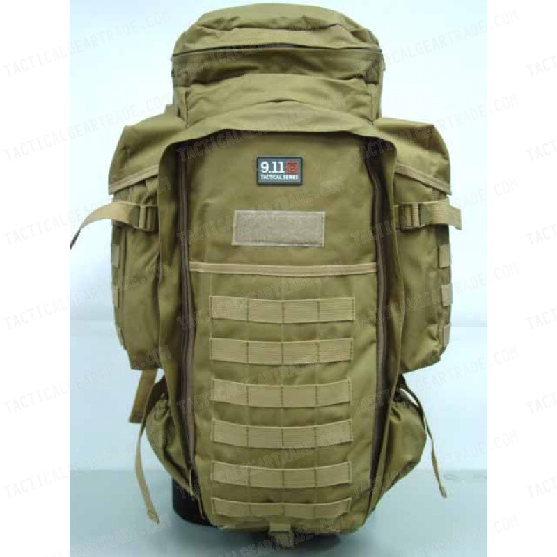 9.11 Tactical Full Gear Rifle Combo Backpack Coyote Brown