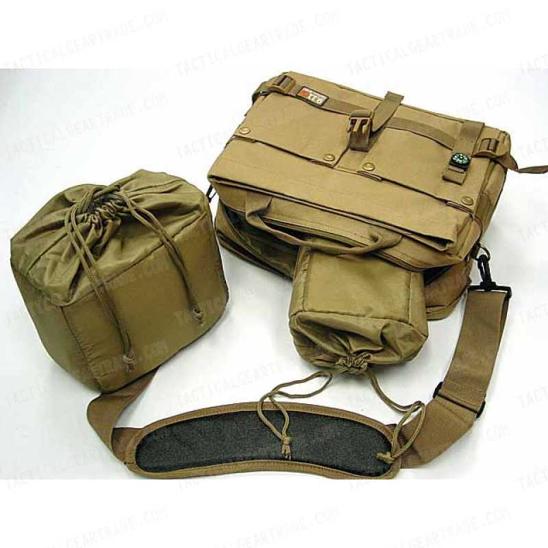 Airsoft Utility Shoulder Camera Bag Case Coyote Brown