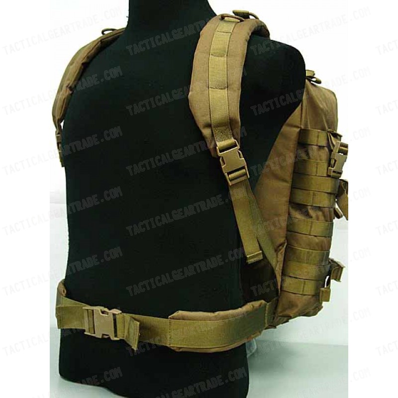 Tactical Molle Large Assault Gear Medical Backpack Coyote Brown