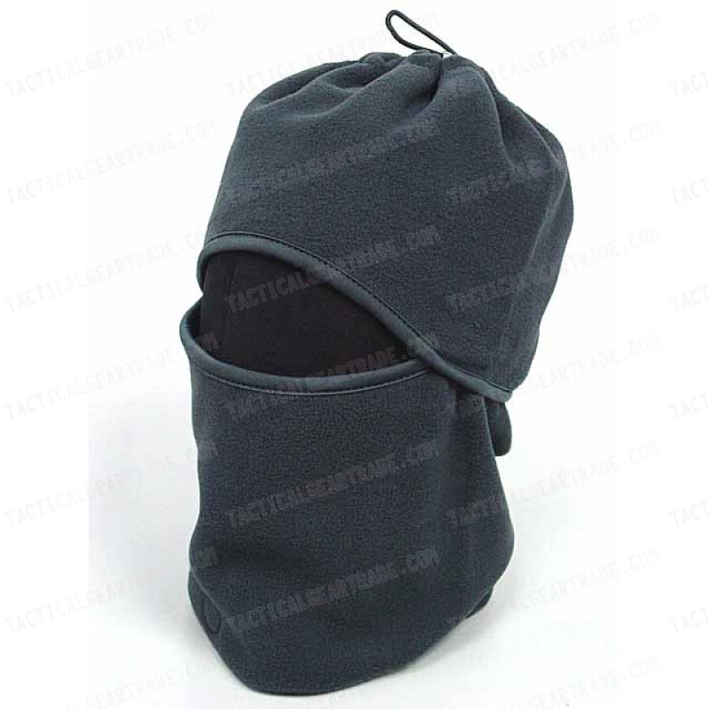 Balaclava Hood 1 Hole Head Face Warmskin Mask & Scarf Gray