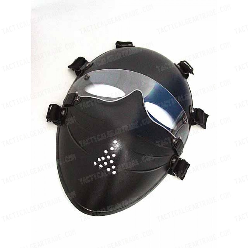 Tactical Full Face Airsoft Killer Mask w/ Goggle Black