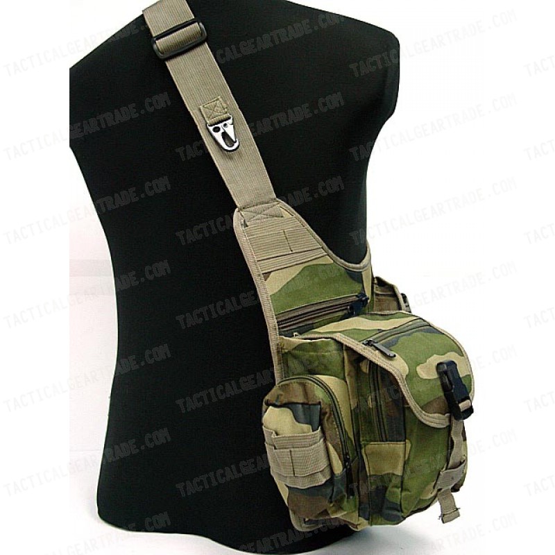 Military Universal Utility Shoulder Bag Camo Woodland