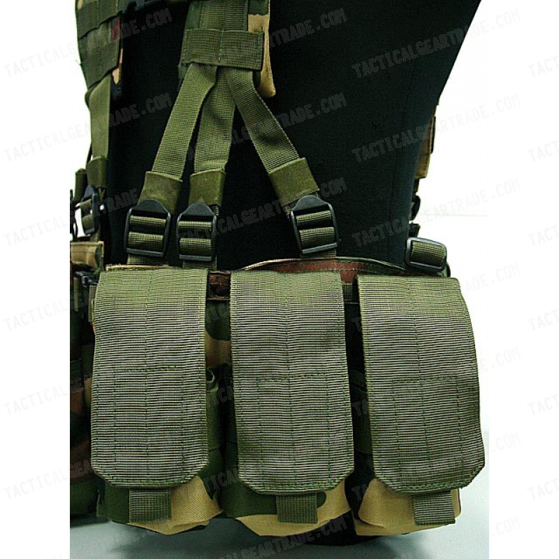 US Army Delta Elite Seal Molle Hydration Vest Camo Woodland