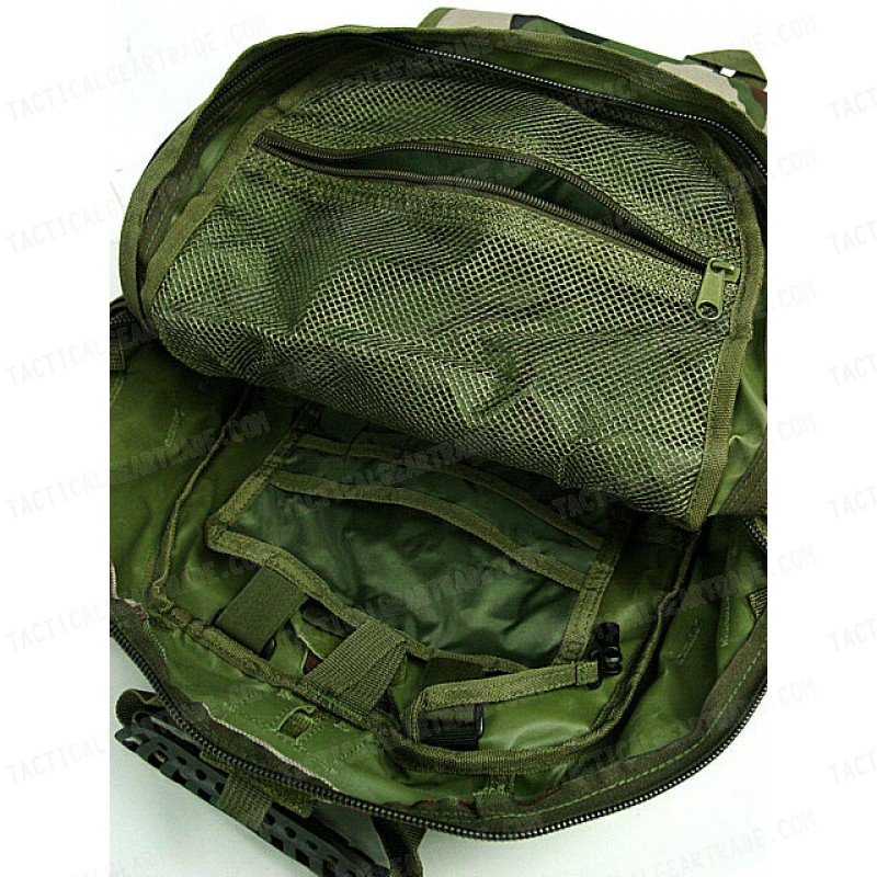 Tactical Molle Patrol Rifle Gear Backpack Camo Woodland